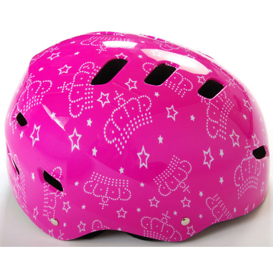 Volare Queen Pink dětská helma na kolo, 55-57 cm, růžová